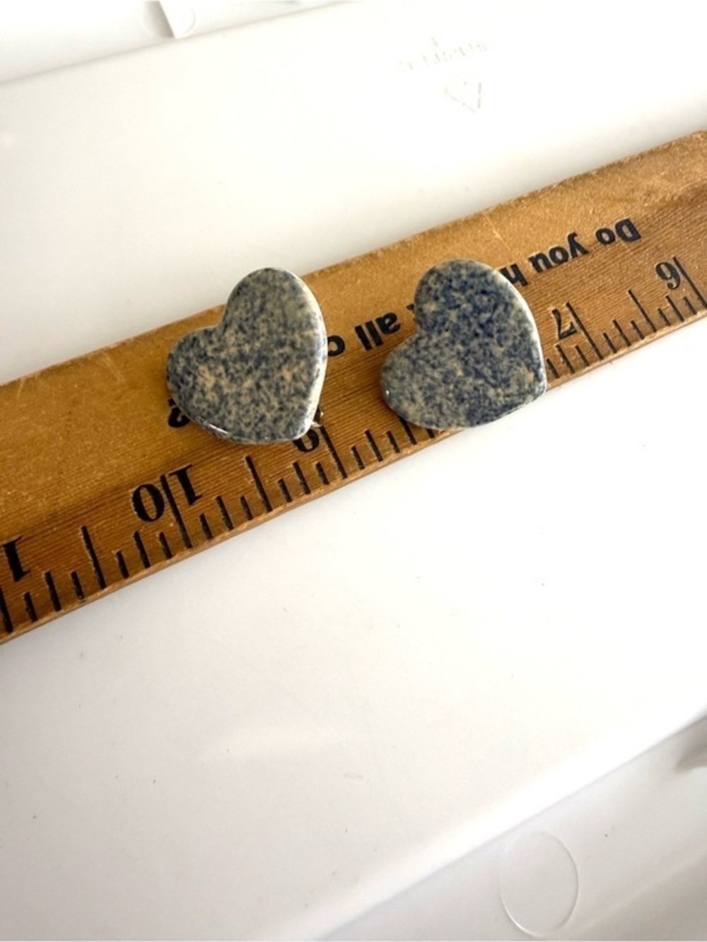 Vintage Heart Clip On Earrings